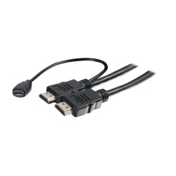 C2G 15ft High Speed HDMI to USB Cable w/Built-In Power Inserter