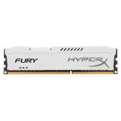 8GB Kingston HyperX Fury DDR3 1600MHz CL10 Memory Module Upgrade - White