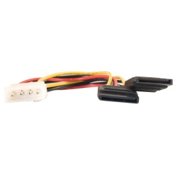 C2G 0.5ft SATA to Molex (LP4) Dual Power Splitter Cable