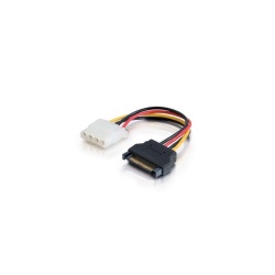C2G 0.5ft Male SATA to Female Molex (LP4) Power Cable