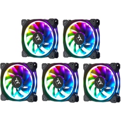 Thermaltake Riing Plus 12 RGB 120mm Computer Case Fans - 5 Pack