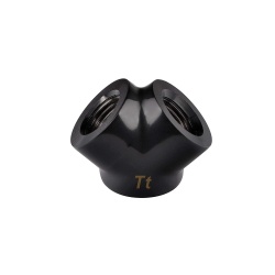 Thermaltake Pacific G1/4 Y Adapter Cooling Fitting - Black