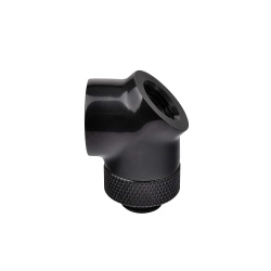 Thermaltake Pacific G1/4 45° x 90° Adapter Cooling Fitting - Black