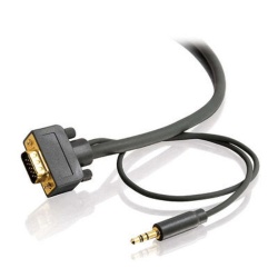 C2G 25ft Flexima VGA Cable w/Stereo Jacks