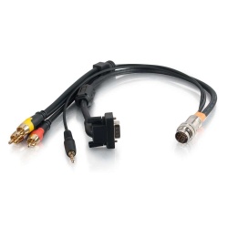 C2G 1.5ft RapidRun to Angled VGA/Stereo/Composite/RCA Stereo Cable