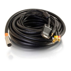 C2G 35ft Multi-Format In-Wall CMG-Rated RapidRun to VGA/Stereo/Composite/RCA Stereo Cable