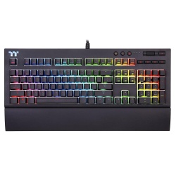 Thermaltake Premium X1 RGB Wired Gaming Keyboard w/Magnetic Wrist Rest - US English Layout - Cherry MX Blue