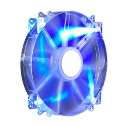 Cooler Master Megaflow 200 LED 200mm Silent Computer Case Fan - Blue