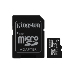 16GB Kingston Industrial Temperature microSDHC CL10 UHS-1 U1 Memory Card w/Adapter