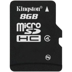 8GB Kingston microSDHC Class 4 Memory Card