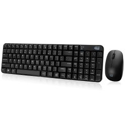 Adesso Wireless Optical Spill Resistant Mouse and Keyboard Combo - US English Layout