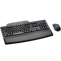 Kensington Pro Fit Wireless Comfort Mouse and Keyboard Combo w/Wrist Rest - US English Layout