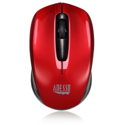 Adesso iMouse S50R Wireless Optical Mini Mouse - Red
