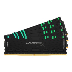 128GB Kingston HyperX Predator DDR4 RGB 3600MHz PC4-28800 CL18 Quad Channel Kit (4x 32GB)