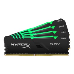 128GB Kingston HyperX Fury DDR4 3200MHz PC4-25600 CL16 Quad Channel Kit (4x 32GB)