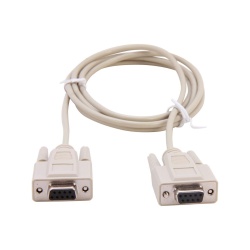 C2G 6ft DB9 Null Network Cable - Beige