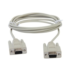 C2G 10ft DB9 Null Network Cable - Beige