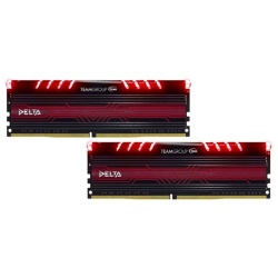 32GB Team Group Delta DDR4 2400MHz CL15 Dual Channel Kit (2x 16GB) - Red