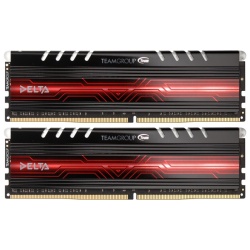32GB Team Group Delta DDR4 3000MHz CL16 Dual Channel Kit (2x 16GB) - Red