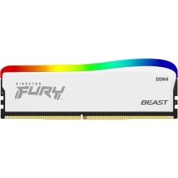 8GB Kingston FURY Beast RGB 3200MHz DDR4 CL16 Memory Module - White