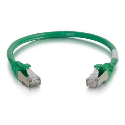 C2G Shielded Snagless Cat6 Ethernet Network Cable - Green - 14ft 