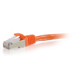C2G Shielded Snagless Cat6 Ethernet Network Patch Cable - Orange - 8ft 
