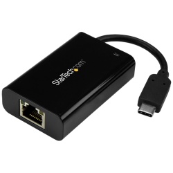 StarTech USB C to Gigabit Ethernet/Converter w/PD 2.0 - 1Gbps USB 3.1 Type C to RJ45/LAN Network w/Power Delivery Pass Through Charging Network Adapter