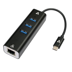 V7 USB Type-C to RJ-45 1000 Mbit/s Network Adapter