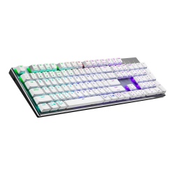 Cooler Master Gaming SK653 RF Wireless + Bluetooth US English Silver White, Cherry MX Blue Switch Keyboard