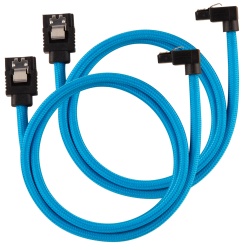 Corsair Premium Sleeved SATA Blue Cables