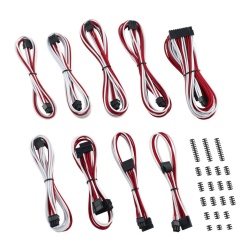 CableMod Classic ModMesh C-Series Corsair White and Red Cable Kit