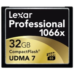 32GB Lexar Professional 1066x CompactFlash Memory Card