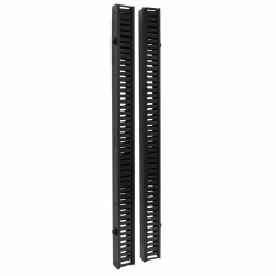 Tripp Lite SmartRack 6ft. Vertical Cable Manager - Double finger duct with cover & toolless mounting