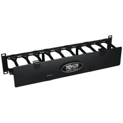 Tripp Lite SmartRack 2U High Capacity Horizontal Cable Manager - Finger duct with dual-hinge cover