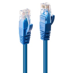 Lindy U/UTP Cat6 RJ45 Patch Cable 1m – Blue