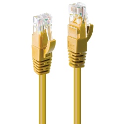 Lindy U/UTP Cat6 RJ45 Patch Cable 0.5m – Yellow