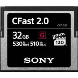 32GB Sony CFast G Series Memory Card - Speed Rating (up to 530MB/sec)