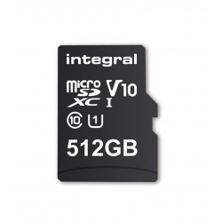 512GB Integral microSDXC CL10 UHS-I U1 Smartphone and Tablet Memory Card