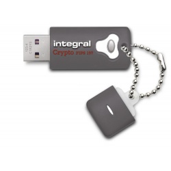 64GB Integral Crypto Drive FIPS 197 Encrypted USB3.0 Flash Drive (AES 256-bit Hardware Encryption)