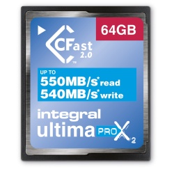 64GB Integral Ultimapro X2 CFast 2.0 3666x Memory Card