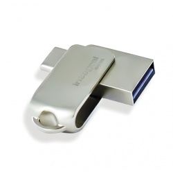 64GB Integral 360-C DUAL USB-C and USB-A 3.0 Flash Drive Capless Metal Casing