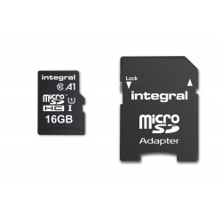 16GB Integral A1 App Performance microSDHC CL10/UHS-I Memory Card for Android Tablets/Phones