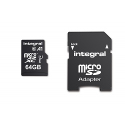 64GB Integral A1 App Performance microSDXC CL10/UHS-I Memory Card for Android Tablets/Phones