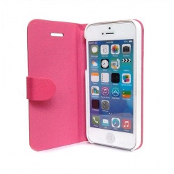 Pink iPhone 5 Flip Cover with Auto-Sleep Function