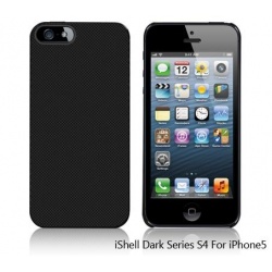 iShell Dark Checker S4 Snap-On Case + Screen Protector for iPhone 5