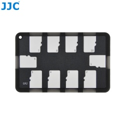 JJC Memory Card Case for 10x microSD Cards - Gray Edition - MCH-MSD10