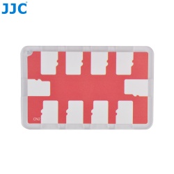 JJC Memory Card Case for 10x microSD Cards - Red Edition - MCH-MSD10