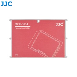 JJC Memory Card Case for 4x SD Cards - Red Edition - MCH-SD4