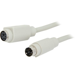 C2G 10FT PS2 Male to PS2 Female Keyboard Mouse Extension Cable - Beige