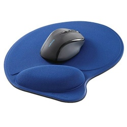 Kensington Mouse Pad w/Wrist Rest - Blue